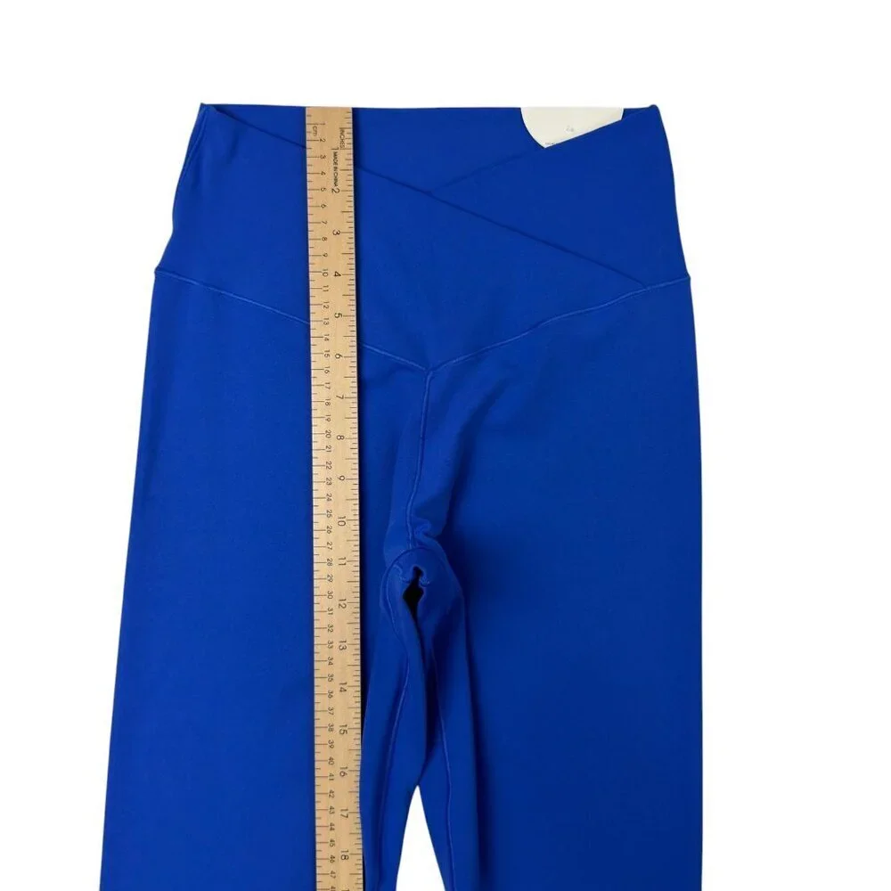 Offline by Aerie Real Me 7/8 High Rise Crossover Leggings Blue Size L NWT